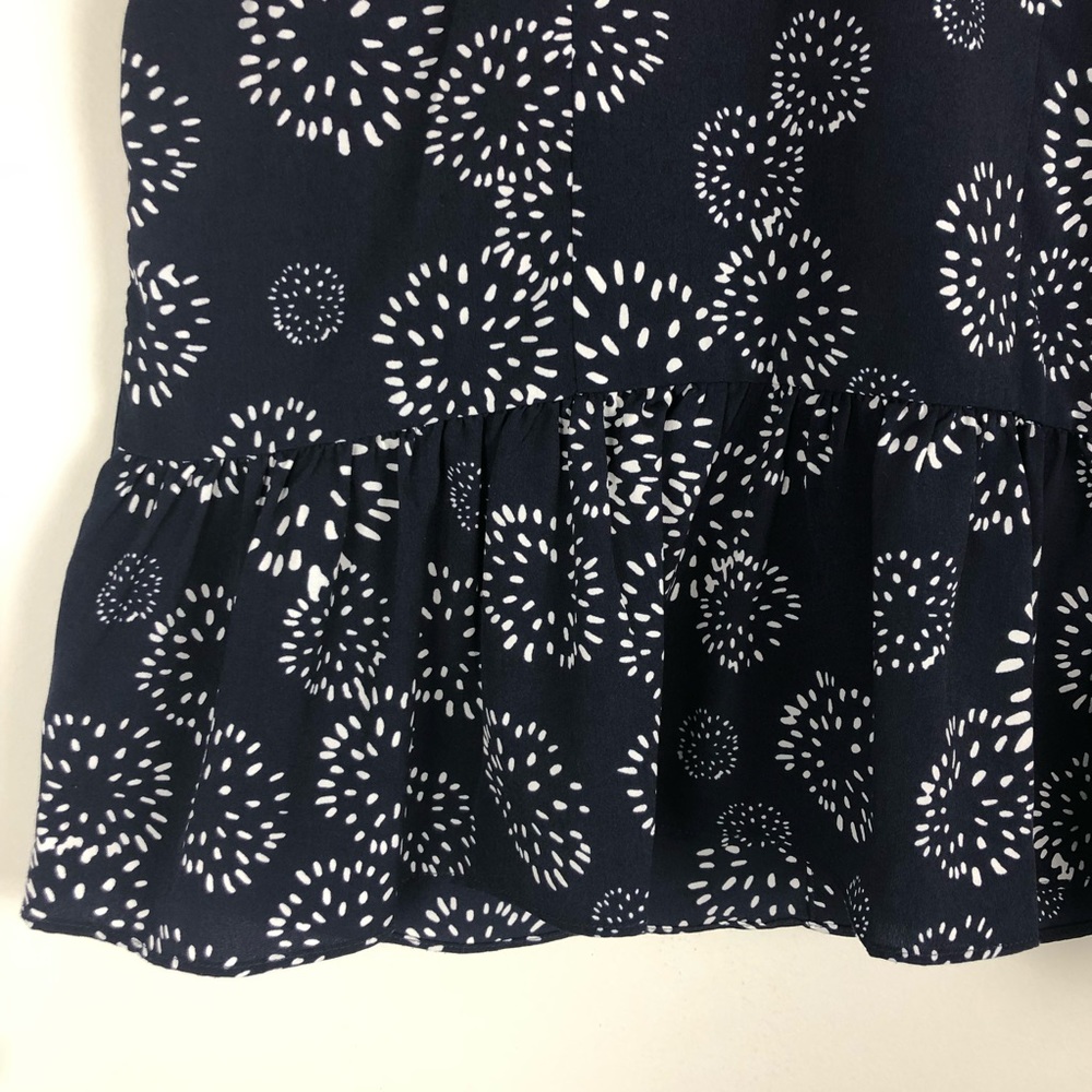 CABI navy white dandelion wish sleeveless top 5215 - Picture 5 of 8